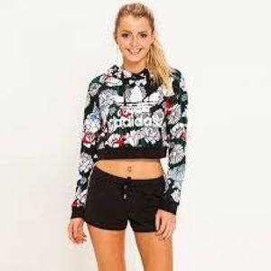 Adidas crop hoodie